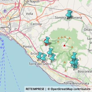 Mappa Via dell'osservatorio Vesuviano, 80056 Ercolano NA, Italia (4.89455)
