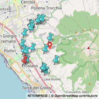 Mappa Via dell'osservatorio Vesuviano, 80056 Ercolano NA, Italia (2.2795)