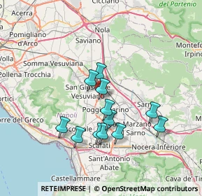 Mappa Via Macedonio Melloni, 80044 Ottaviano NA, Italia (6.515)