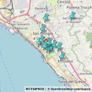 Mappa Via Vittorio Emanuele, 80055 Portici NA, Italia (1.26667)
