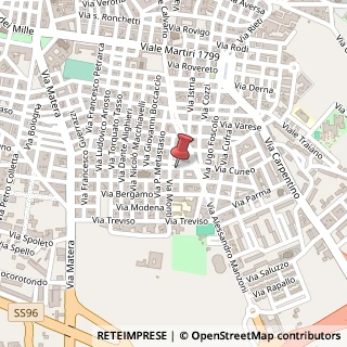 Mappa Via Monfalcone, 52, 70022 Altamura, Bari (Puglia)