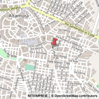 Mappa Via Benevento, 21, 70022 Altamura, Bari (Puglia)