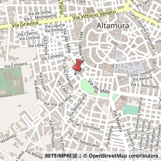 Mappa Via Giuseppe Mazzini, 19, 70022 Altamura, Bari (Puglia)