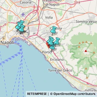 Mappa Via Edmondo Tamborrino, 80055 Portici NA, Italia (3.45091)