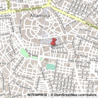 Mappa Via Verona, 4, 70022 Altamura, Bari (Puglia)