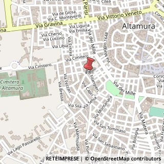 Mappa Via Alfredo Cappellini, 26, 70022 Altamura, Bari (Puglia)