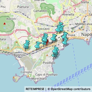 Mappa Via Calise, 80125 Napoli NA, Italia (1.28278)
