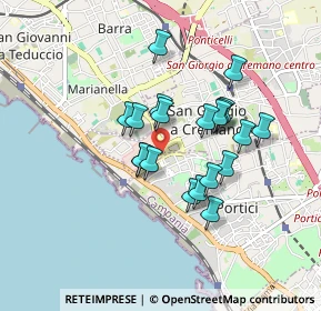 Mappa Largo Lagno, 80055 Portici NA, Italia (0.7475)