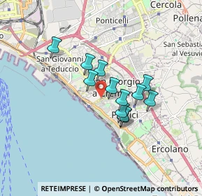 Mappa Largo Lagno, 80055 Portici NA, Italia (1.31083)