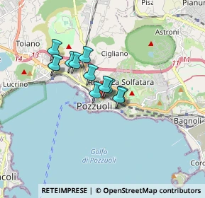 Mappa Via C. Rosini, 80078 Pozzuoli NA, Italia (1.22917)