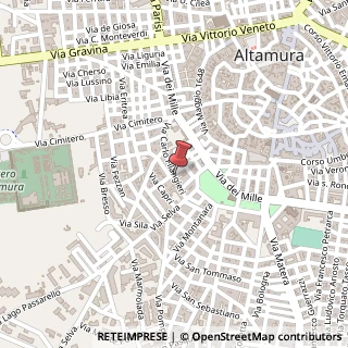 Mappa Via C. Filangieri, 44, 70022 Altamura, Bari (Puglia)