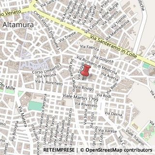 Mappa Via delle Cappelle, 18, 70022 Altamura, Bari (Puglia)