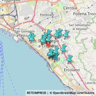 Mappa Via Farina, 80055 Portici NA, Italia (1.22611)