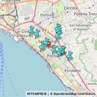 Mappa Via Farina, 80055 Portici NA, Italia (1.34769)