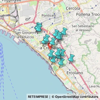 Mappa Via Farina, 80055 Portici NA, Italia (1.30882)