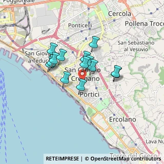 Mappa Via Farina, 80055 Portici NA, Italia (1.38714)