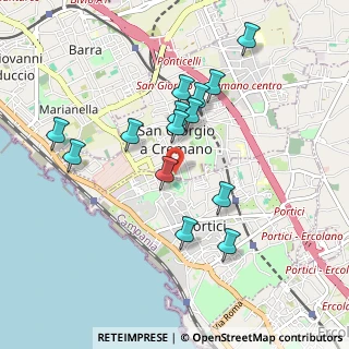 Mappa Via Farina, 80055 Portici NA, Italia (0.94)
