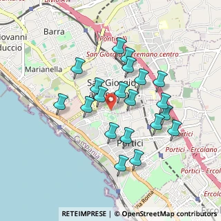 Mappa Via Farina, 80055 Portici NA, Italia (0.8675)