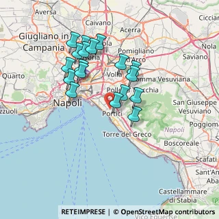 Mappa Via Farina, 80055 Portici NA, Italia (6.94444)