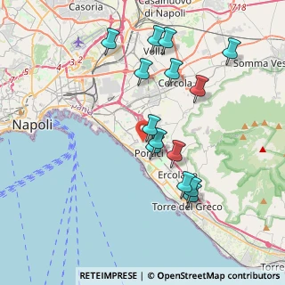 Mappa Via Farina, 80055 Portici NA, Italia (4.04857)