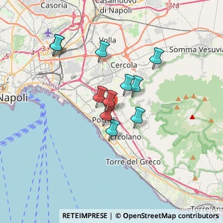 Mappa Via De Nittis, 80055 Portici NA, Italia (3.07364)