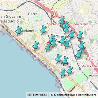 Mappa Via Martin di Luntana, 80055 Portici NA, Italia (1.0065)