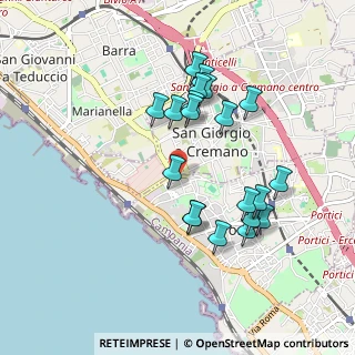 Mappa Via Martin di Luntana, 80055 Portici NA, Italia (0.9375)