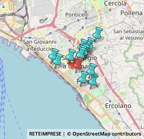Mappa Via Martin di Luntana, 80055 Portici NA, Italia (1.005)