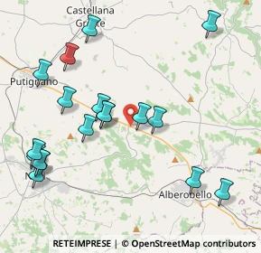 Mappa SS 172 Putignano-Alberobello Km 28+200, 70013 Castellana Grotte BA, Italia (4.97944)