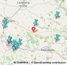 Mappa SS 172 Putignano-Alberobello Km 28+200, 70013 Castellana Grotte BA, Italia (6.31833)