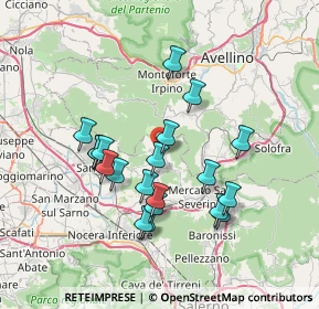 Mappa Via Nunziante Basile, 84082 Bracigliano SA, Italia (6.9925)