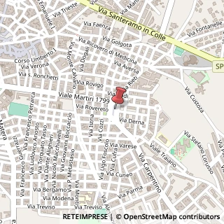 Mappa Via rovereto 12/d, 70022 Altamura, Bari (Puglia)