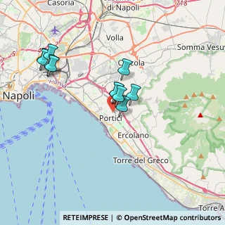 Mappa Via Bonaventura Zumbini, 80055 Portici NA, Italia (3.55091)