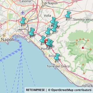 Mappa Via Bonaventura Zumbini, 80055 Portici NA, Italia (3.2025)
