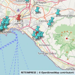 Mappa Via Bonaventura Zumbini, 80055 Portici NA, Italia (5.9715)