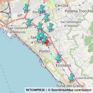 Mappa Via Bonaventura Zumbini, 80055 Portici NA, Italia (2.17364)