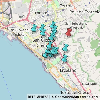 Mappa Via Bonaventura Zumbini, 80055 Portici NA, Italia (1.14278)