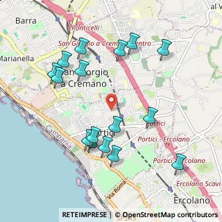 Mappa Via Bonaventura Zumbini, 80055 Portici NA, Italia (1.13688)