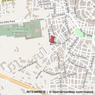 Mappa Piazza Generale dalla Chiesa, 6/a, 70022 Altamura, Bari (Puglia)