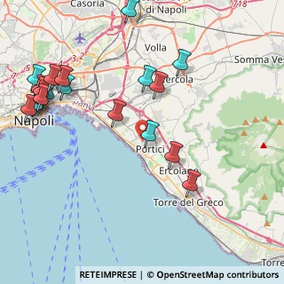 Mappa Via S. Cristoforo, 80055 Portici NA, Italia (5.6745)