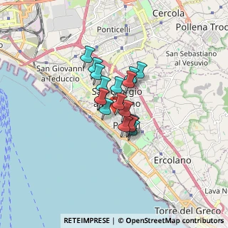 Mappa Via S. Cristoforo, 80055 Portici NA, Italia (1.01647)