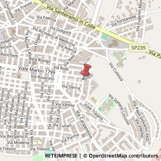 Mappa Via Bardia, 1/B, 70022 Altamura, Bari (Puglia)