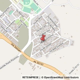 Mappa Via del Lentischio, 18, 07046 Porto Torres, Sassari (Sardegna)