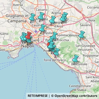 Mappa Via Marco de Gregorio, 80055 Portici NA, Italia (7.554)
