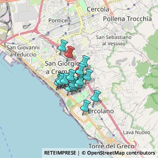Mappa Via Marco de Gregorio, 80055 Portici NA, Italia (1.09059)