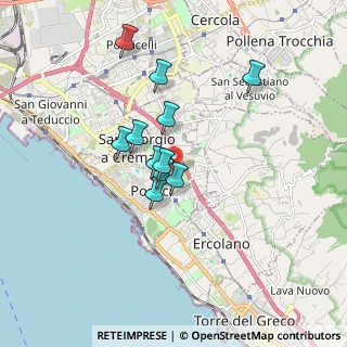 Mappa Via Marco de Gregorio, 80055 Portici NA, Italia (1.43545)