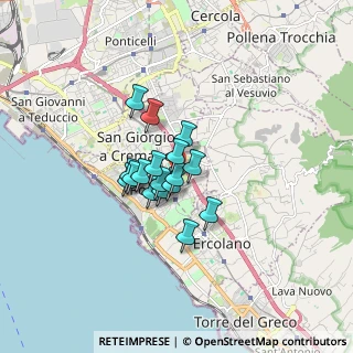 Mappa Via Gravina, 80055 Portici NA, Italia (1.08529)