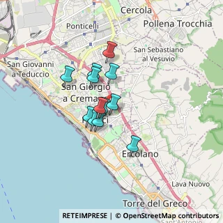 Mappa Via Gravina, 80055 Portici NA, Italia (1.25667)