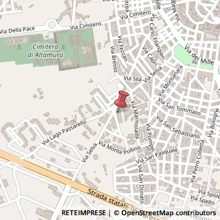 Mappa Via Monte Rosa, 7, 70022 Altamura, Bari (Puglia)