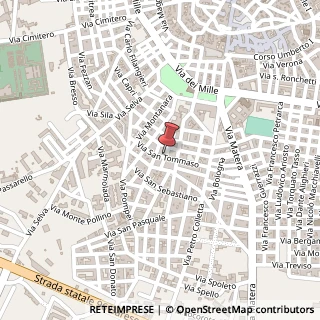 Mappa Via s. tommaso 12, 70022 Altamura, Bari (Puglia)